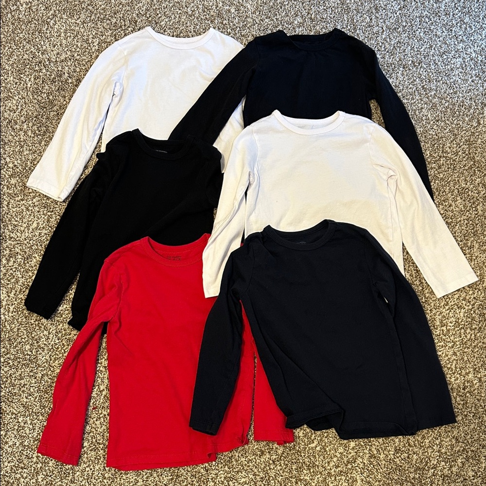 The Children's Place Long Sleeve Tees - Pack of 6